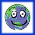 Smiling Earth cartoon